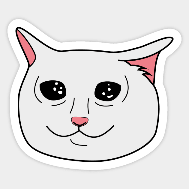 Crying Cat Meme Sticker by Sashen